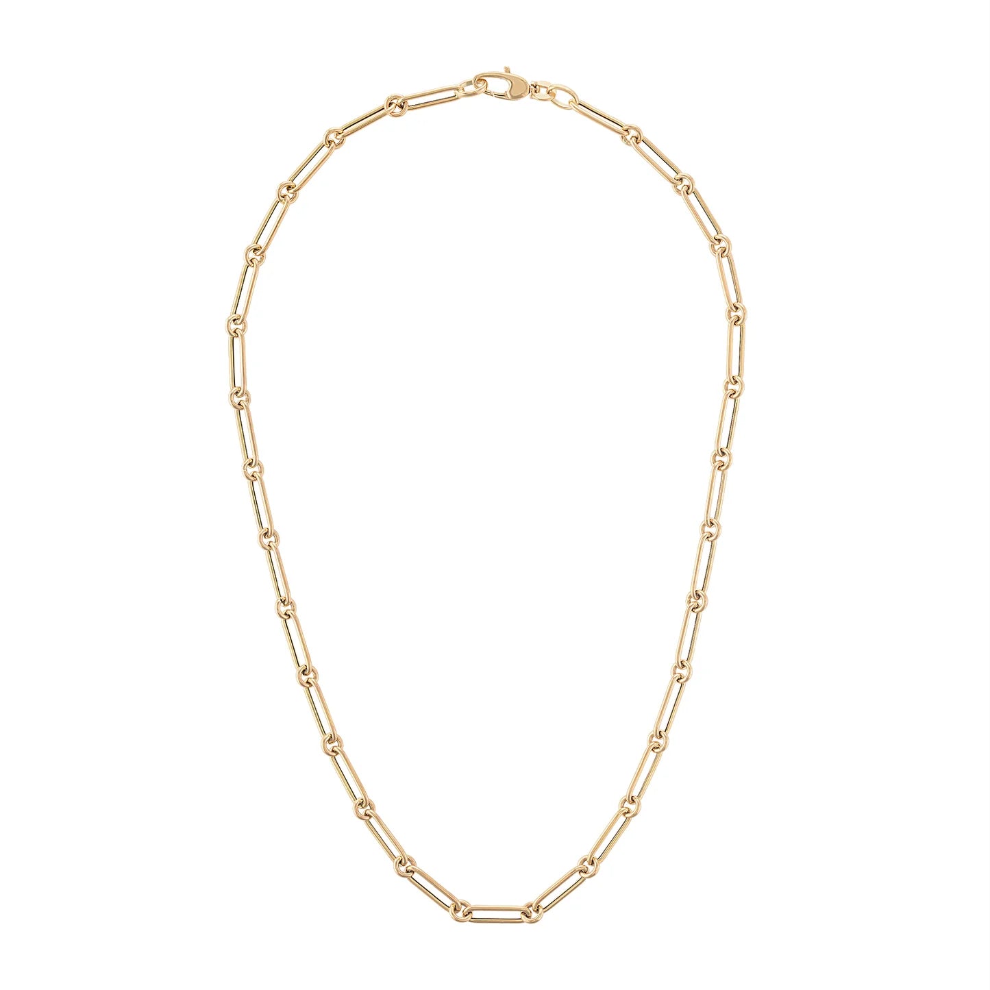 Alternating Elongated Paperclip Chain