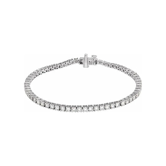 4ct Lab-Grown Diamond Tennis Bracelet