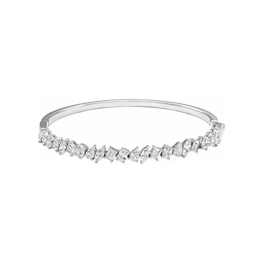 Mixed Shape Lab-Grown Diamond Bangle
