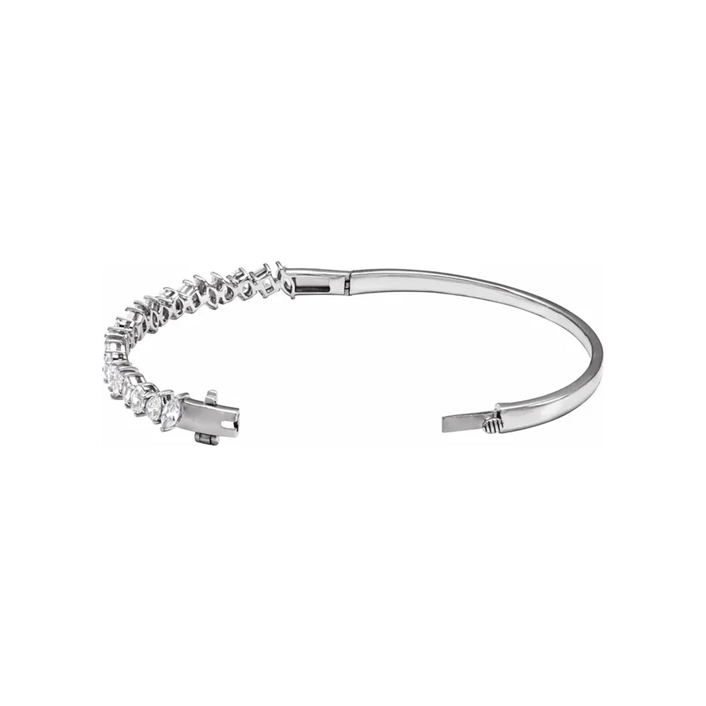 Mixed Shape Lab-Grown Diamond Bangle