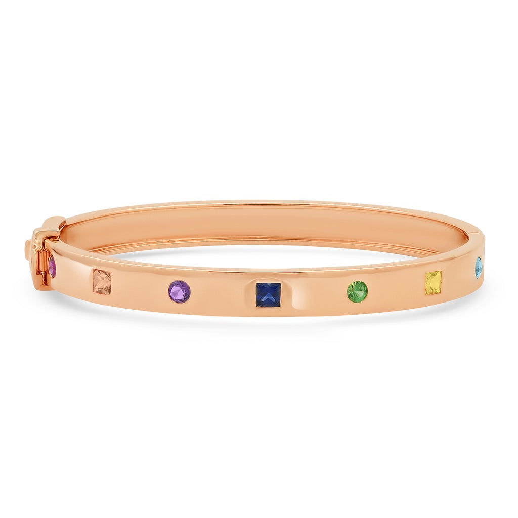 Mixed Gemstone Bangle