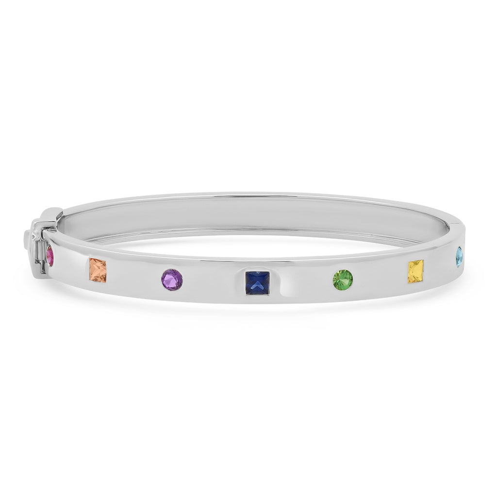 Mixed Gemstone Bangle