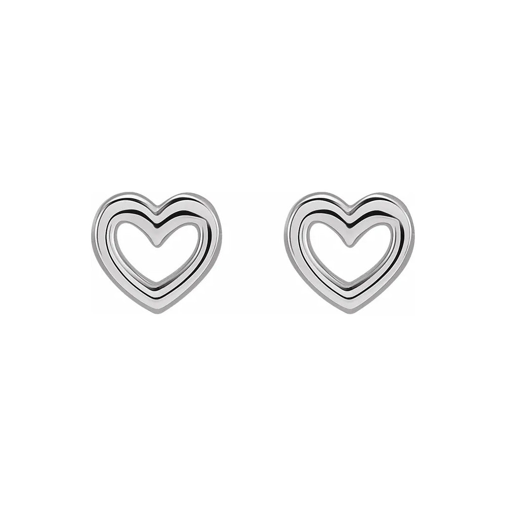 Mini Heart Stud Earring