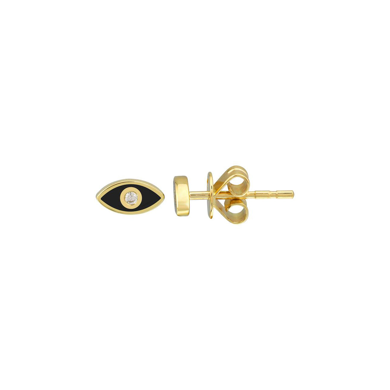 Evil Eye Diamond Studs