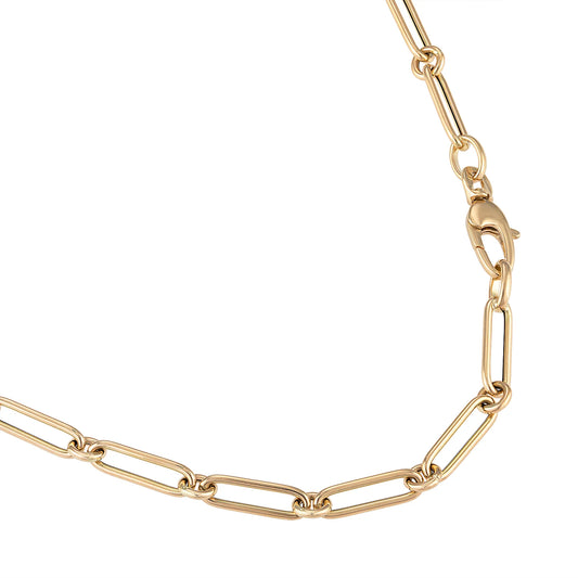 Alternating Elongated Paperclip Chain