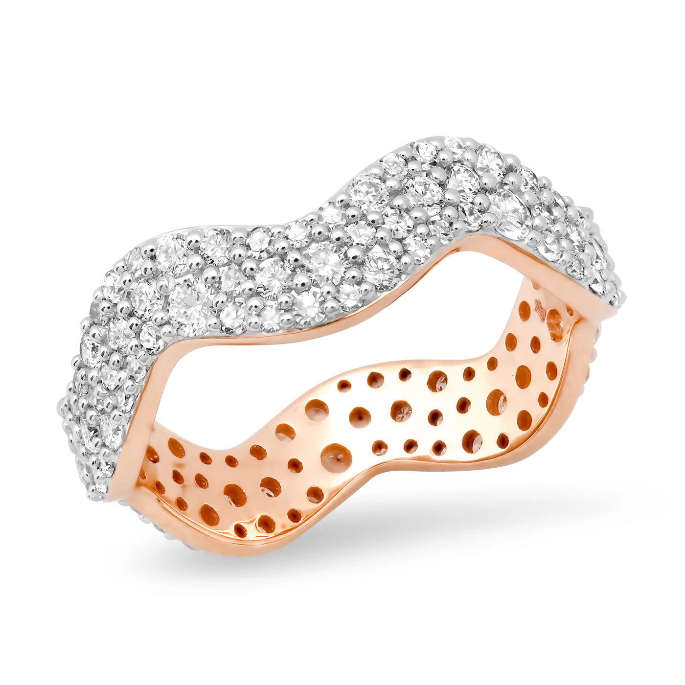 Diamond Squiggle Ring