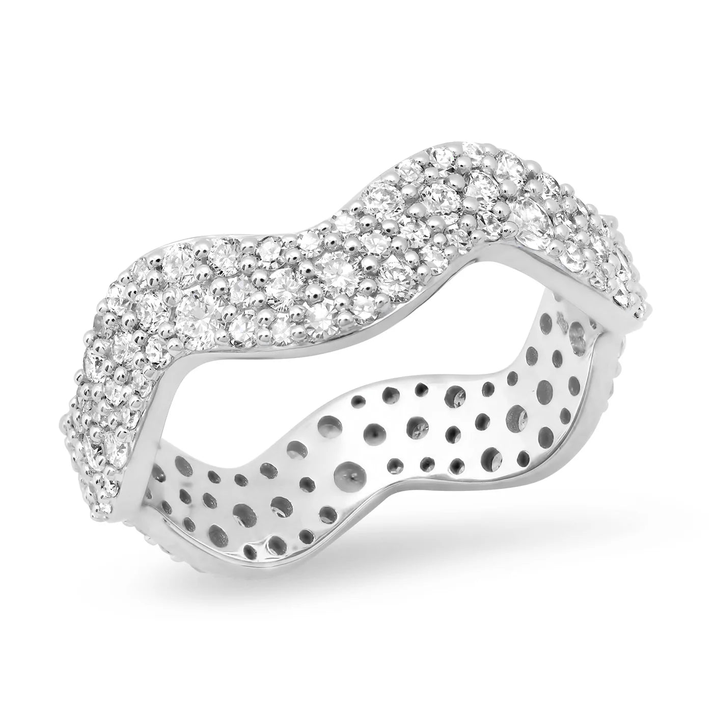 Diamond Squiggle Ring