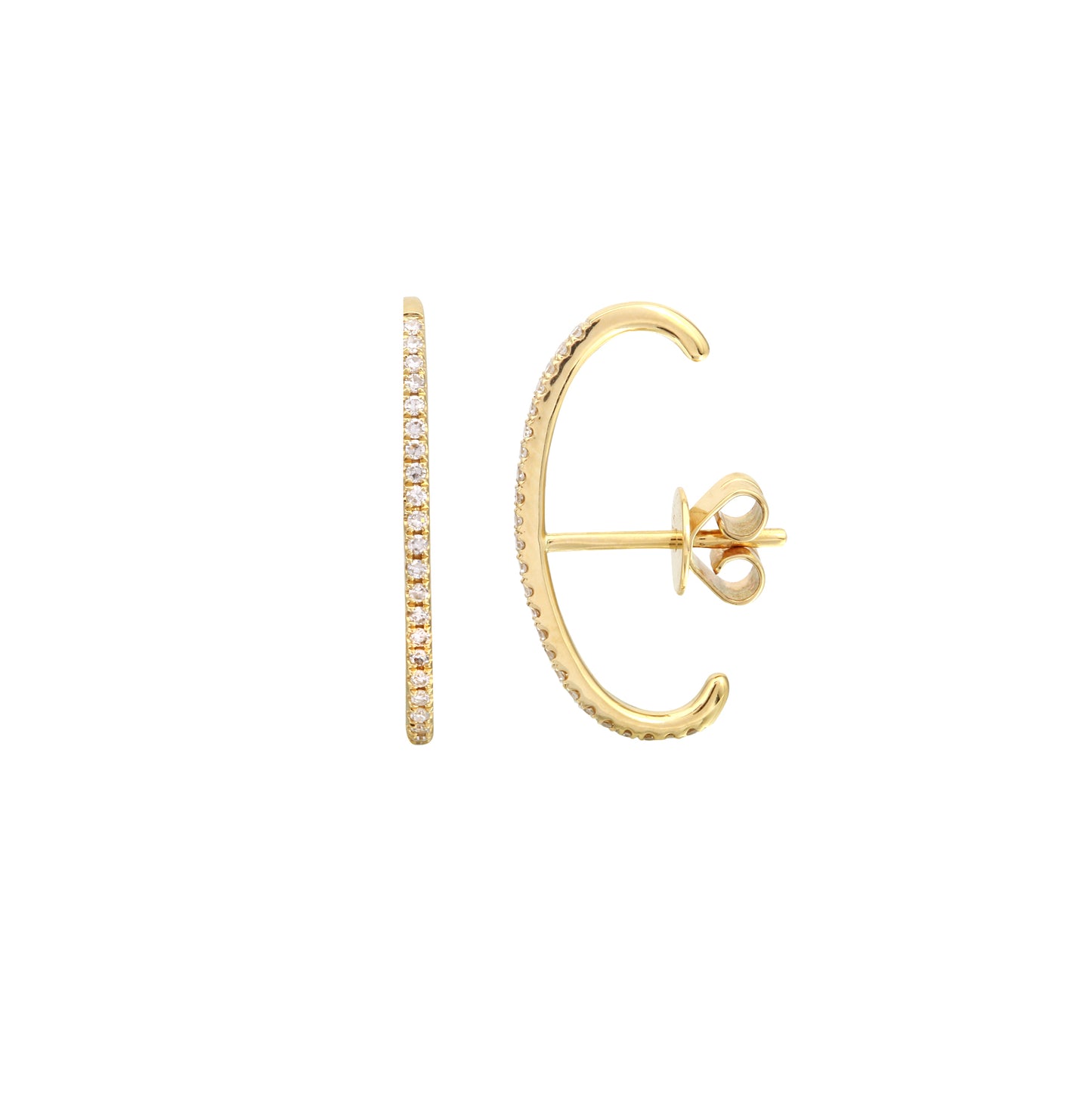 Diamond Suspender Ear Cuff Single