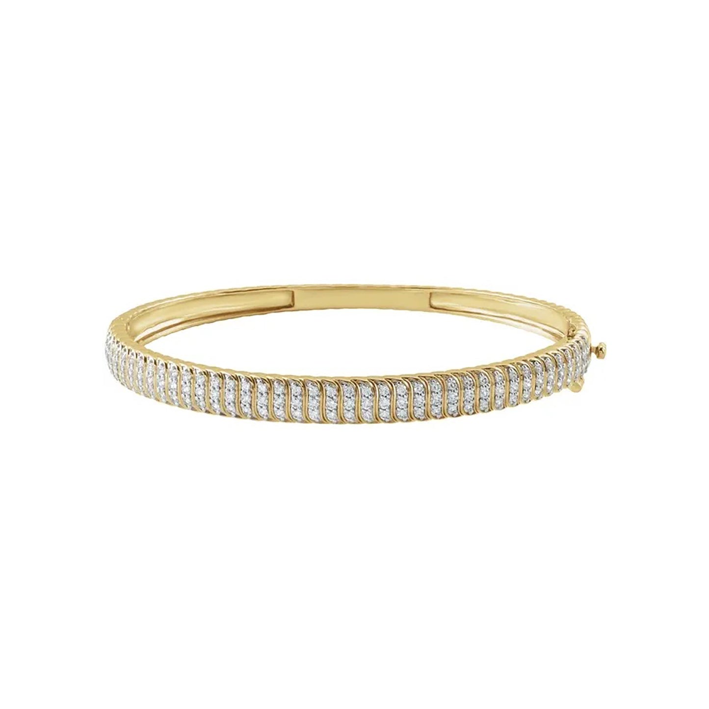 Lab-Grown Diamond Petal Bangle
