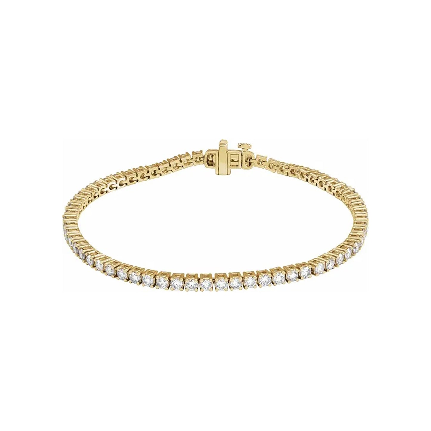 4ct Lab-Grown Diamond Tennis Bracelet