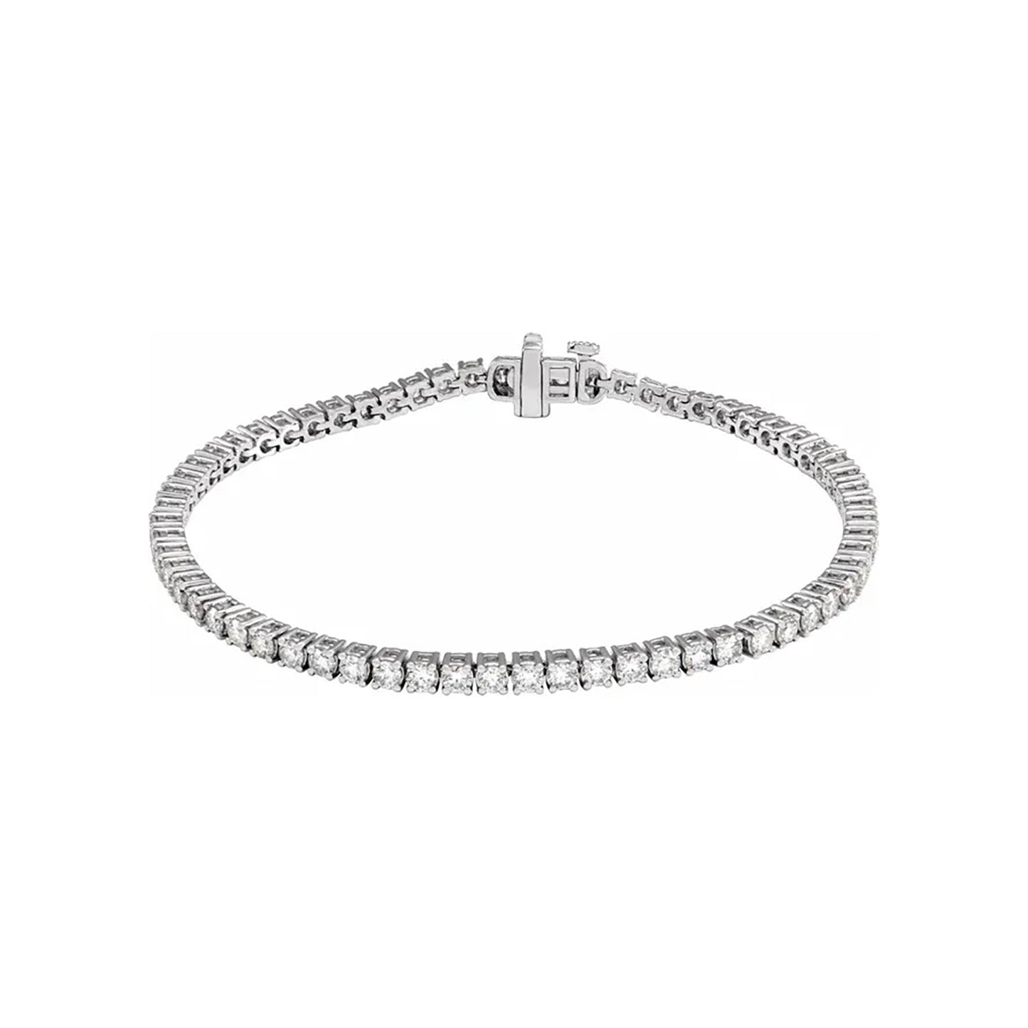 4ct Lab-Grown Diamond Tennis Bracelet