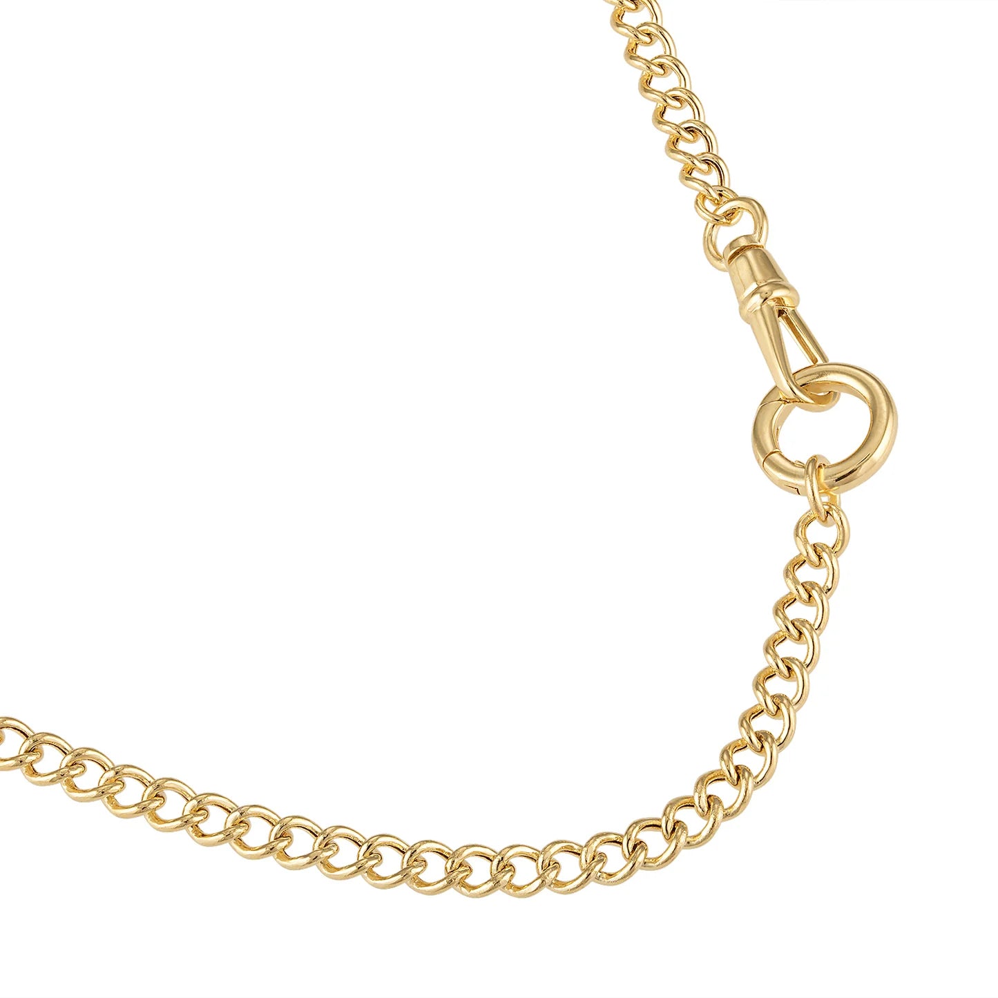 Double Clasp Curb Chain