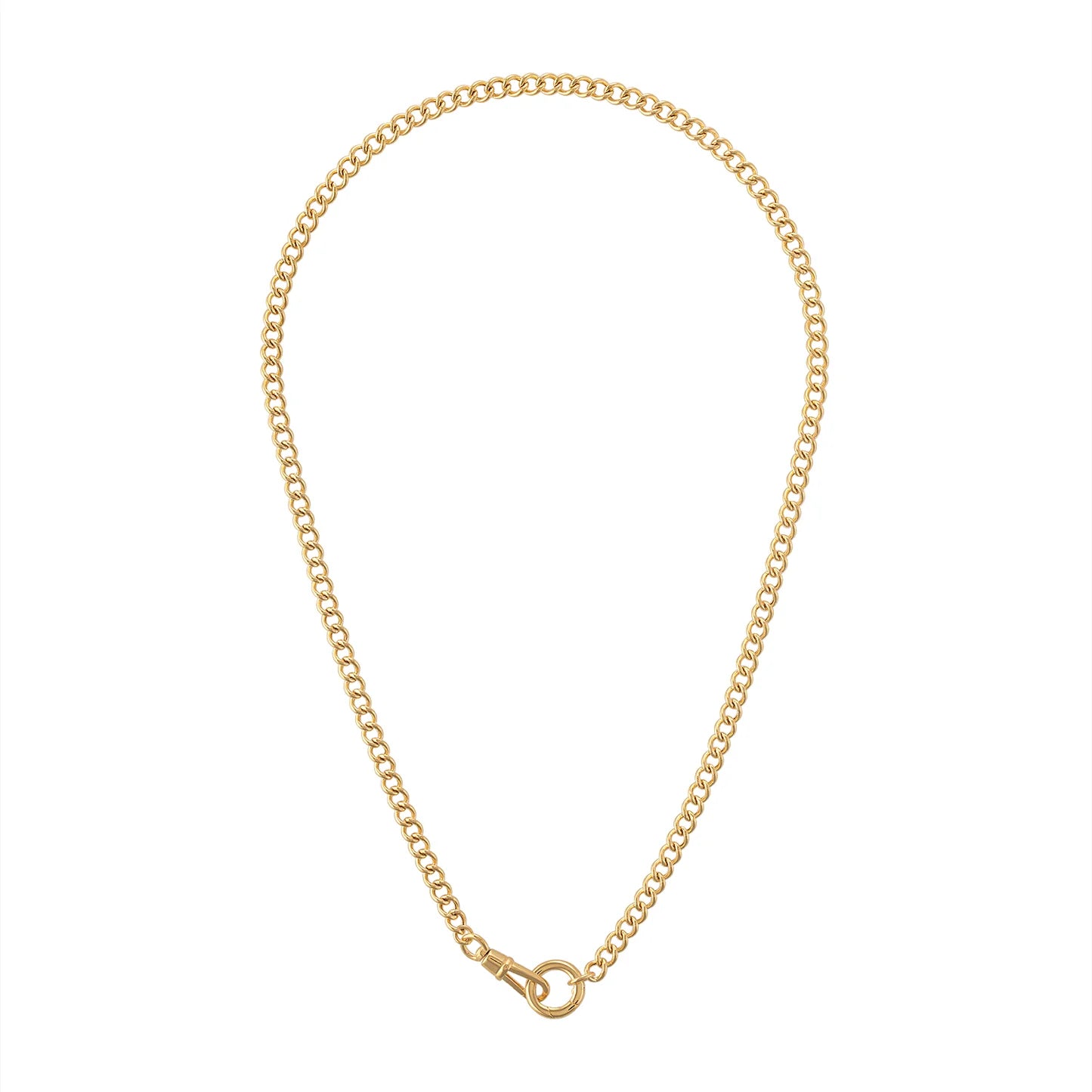 Double Clasp Curb Chain