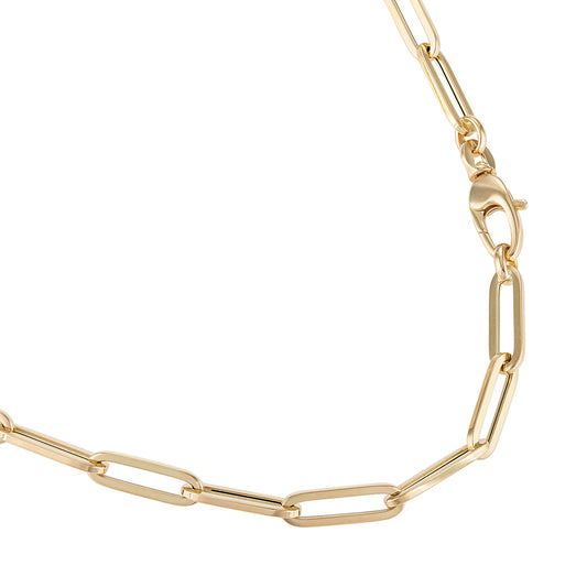 Hollow Medium Paperclip Chain