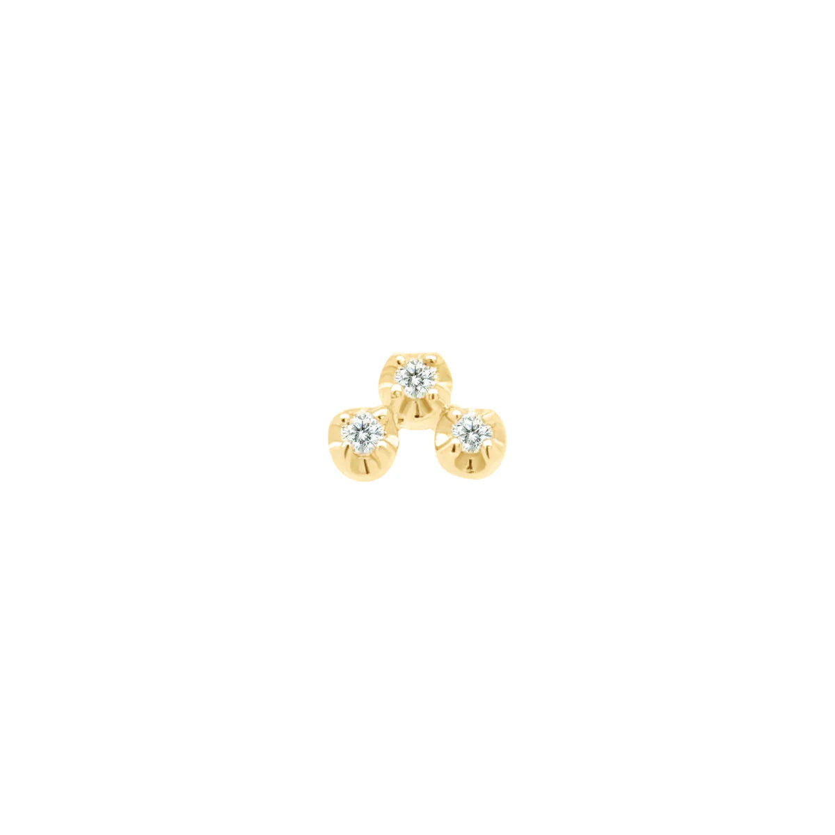 Mini Diamond Cluster Stud (Single)