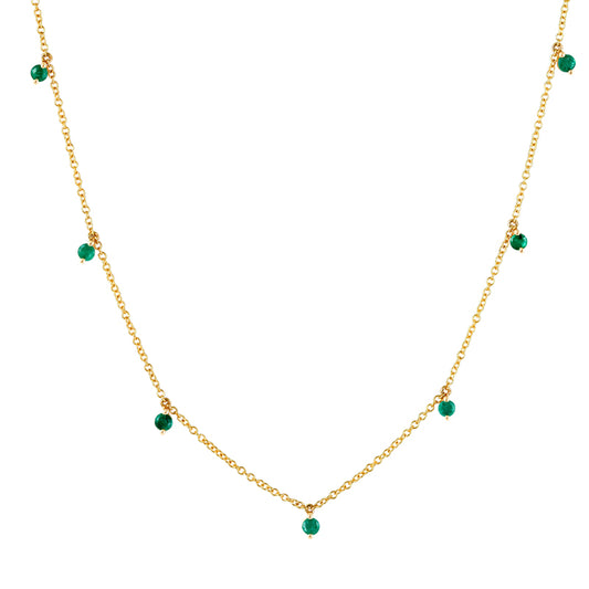 Emerald Dangle Necklace