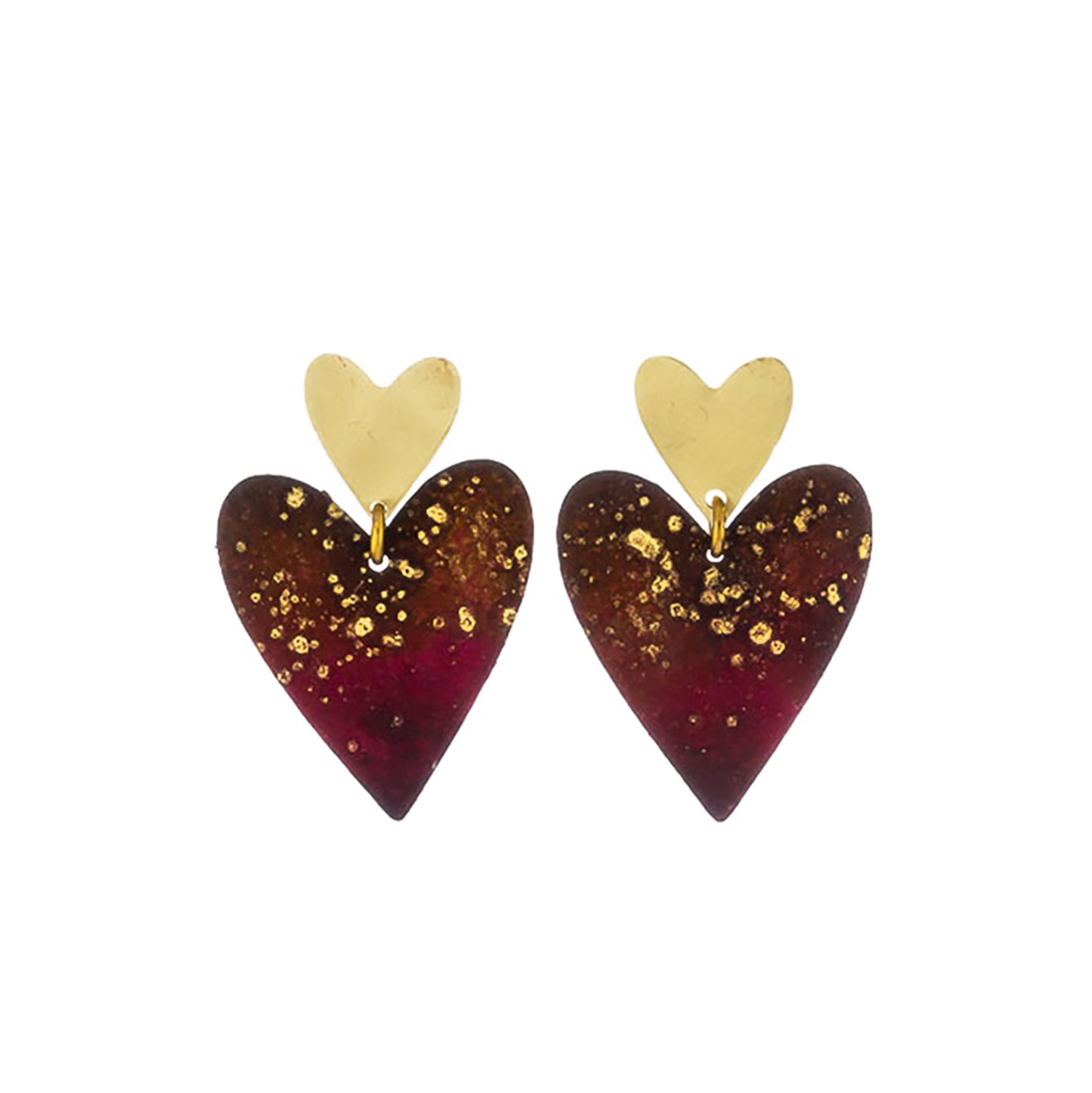 Dos Corazones Earrings