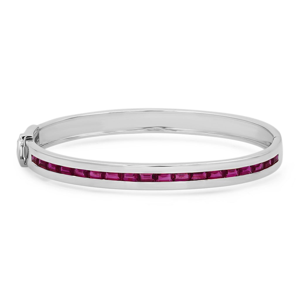 Ruby Baguette Row Bangle