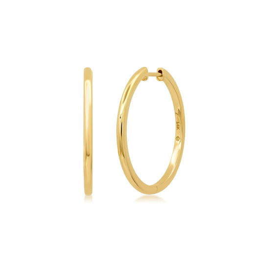 Essential 1" Solid Gold Hoop