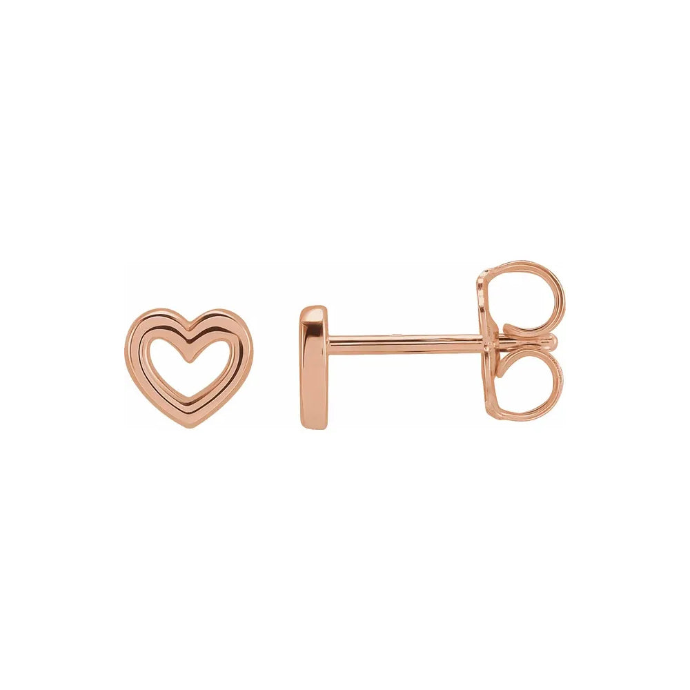 Mini Heart Stud Earring