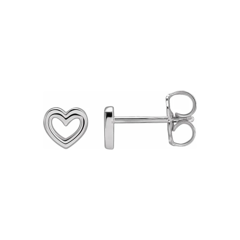 Mini Heart Stud Earring