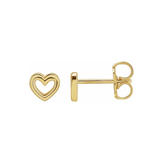 Mini Heart Stud Earring